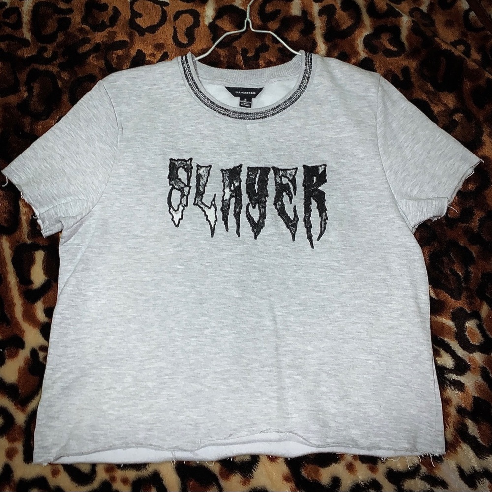 ELEVENPARIS- Slayer Short Sleeve Knit Tee